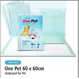Onepet Onemed 60x60 Underpad alas kandang isi 10 lembar alas kandang anjing kucing kelinci