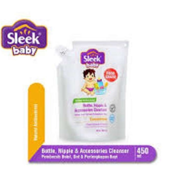 Sleek Baby Laundry Deterjen / Bottle Cleanser Cair Refill 450ml 150ml