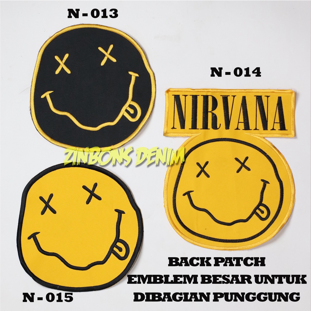 Back patch backpatch bordir besar emblem punggung terlengkap starwars bmth Nirvana Motorhead Asesoris pria