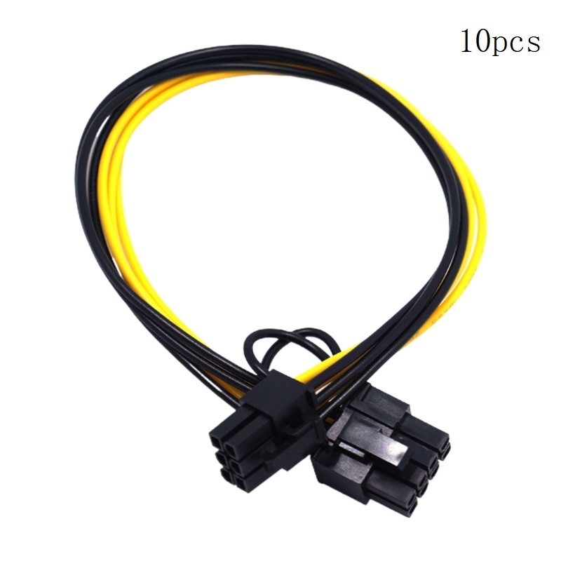 Kabel Ekstensi Power Supply btsg 6pin Ke 8Pin Kabel Adaptor 8Pin GPU 6pin Male to 8Pin (6+2) Male Graphics Card Power