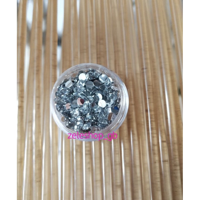 RHINESTONE GEMSTONE WADAH POT JAR / MANIK-MANIK / HIASAN KUKU DAN HENNA