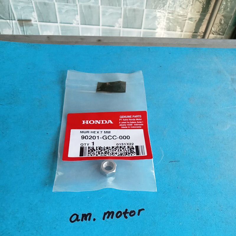 mur 7 mm baut blok head, baut tusuk sate, beat,  beat fi, esp, kunci 12, honda ori, per 1 pcs