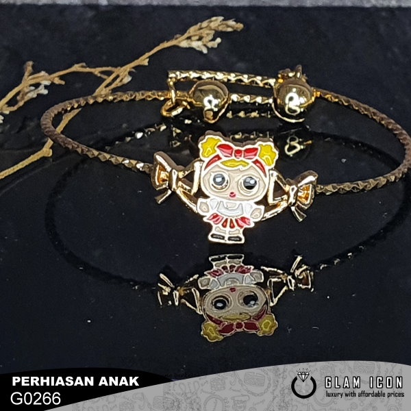 Gelang Bangle anak Lool Pita merah G0226