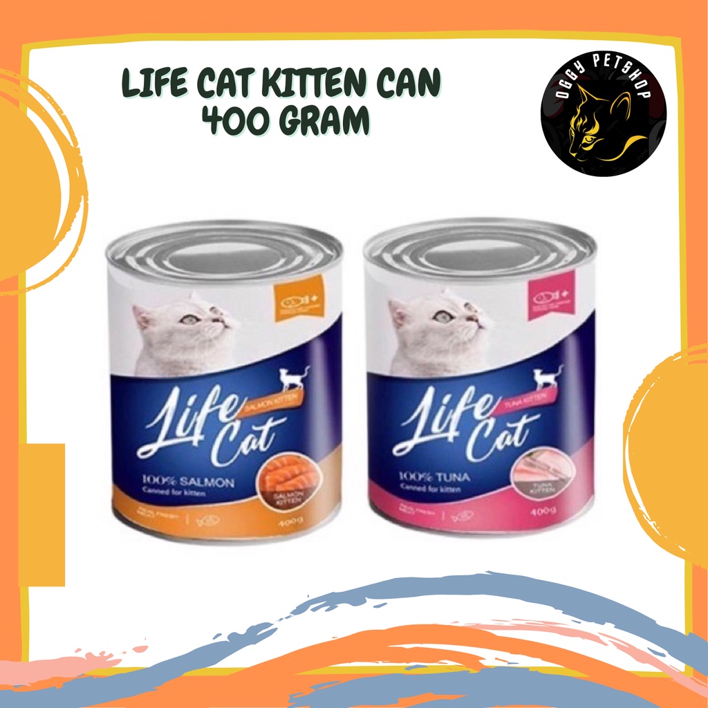 LIFE CAT KITTEN Wet Food Kaleng 400gr Makanan Anak Kucing Lifecat