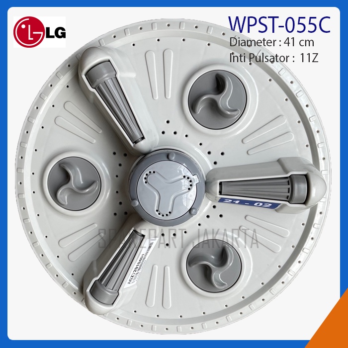SPAREPART JAKARTA - Pulsator LG 2 tabung, diameter 41cm gerigi 11 WPST-055C/sparepart mesin cuci kul
