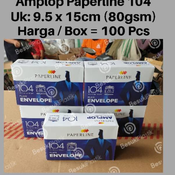 

*Ready Stock* ⇧ Amplop Paperline 104 / Amplop Putih / Amplop Uang / Amplop Bowo / Amplop Surat / Amp