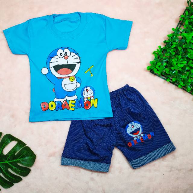 Pakaian Anak Laki-laki Size 0-2tahun gambar kartun / Baju Setelan Anak Laki-laki / Baju Kaus Bayi