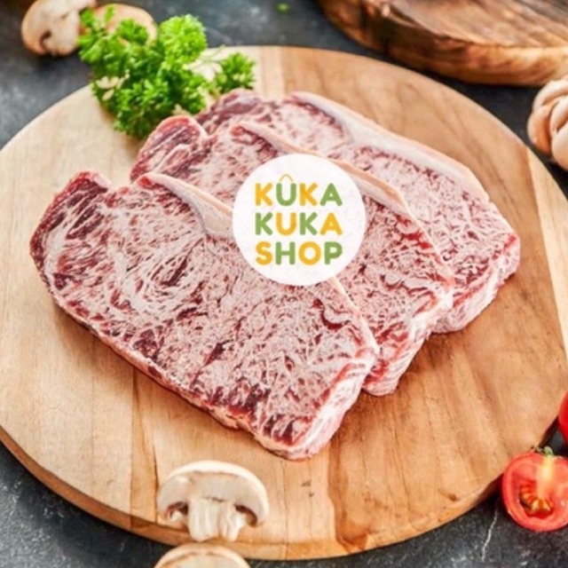 Daging Sapi Wagyu Sirloin / Striploin Primary Meltique Beef Steak 100gr / 200gr