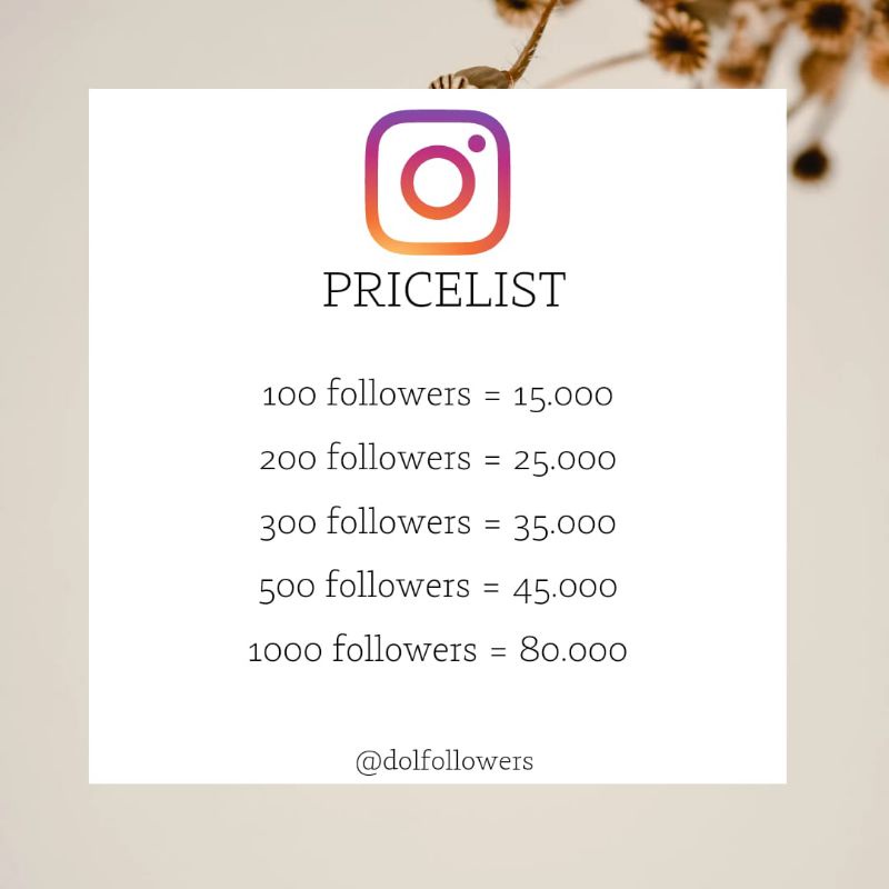 Jasa Tambah Followers Instagram Termurah Tercepat