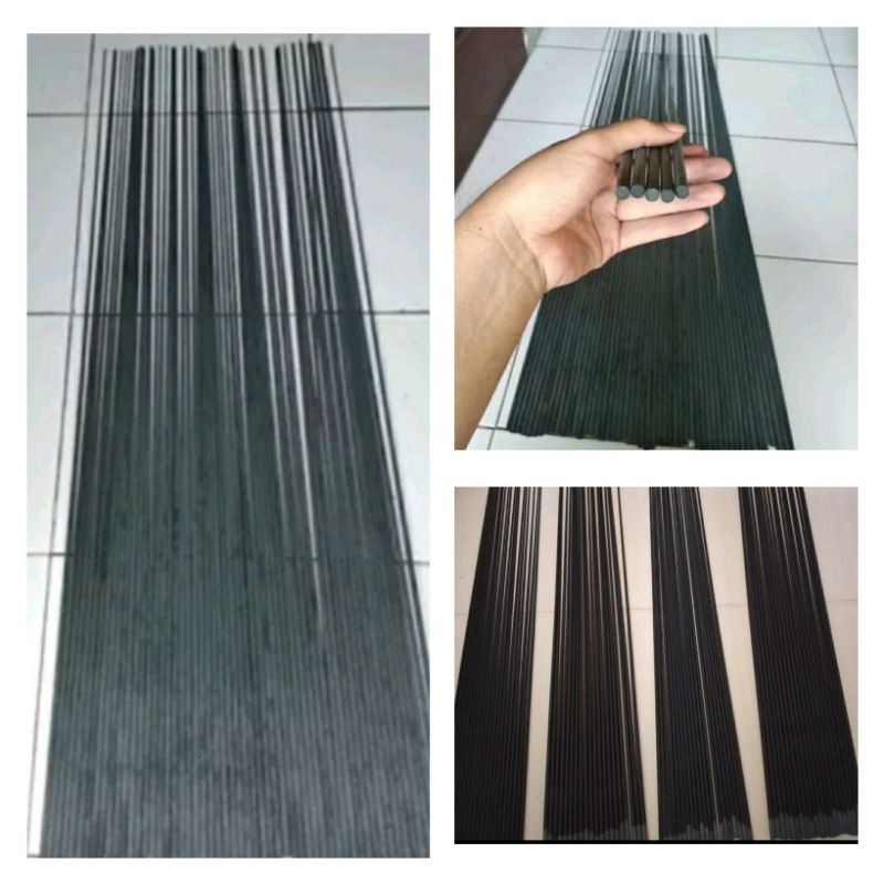 Blank Carbon Solid Import (bukan sutet) untuk galatama panjang 90cm