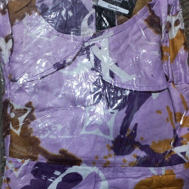 GAMIS CANDI SUSUN REMPEL RAYON PREMIUM LD 110 cm PANJANG 135 cm//GAMIS KATUN RAYON-Motif 1