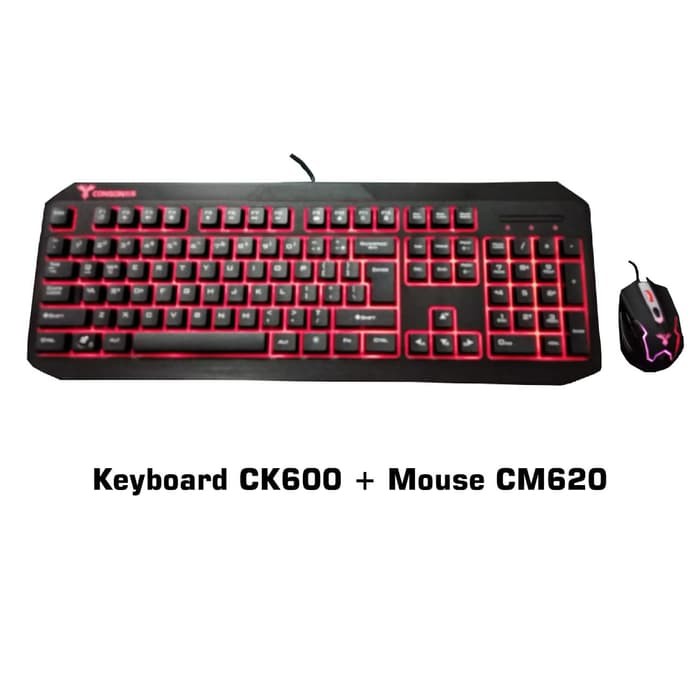 KEYBOARD MOUSE GAMING CONSON CK600L + CM620