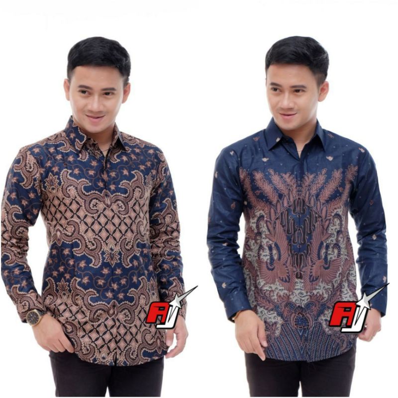 Batik Pria Lengan Panjang M,L,XL,XXL,XXXL,XXXXL, XXXXXL,XXXXXXL JUMBO
