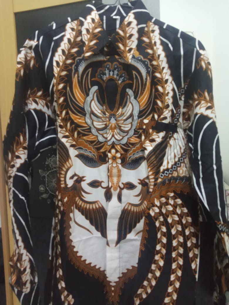 Kemeja Pria Batik Lengan Panjang Jumbo 4l-5l Atasan Baju Batik Hem Pria Big Size Ukuran Besar Elg