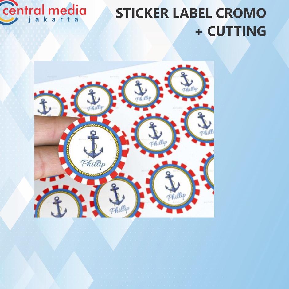 

Ready stock DPBI9 Cetak Sticker CROMO A3 + Cutting BULAT KISS CUT Stiker Label Kemasan Produk 91 Har
