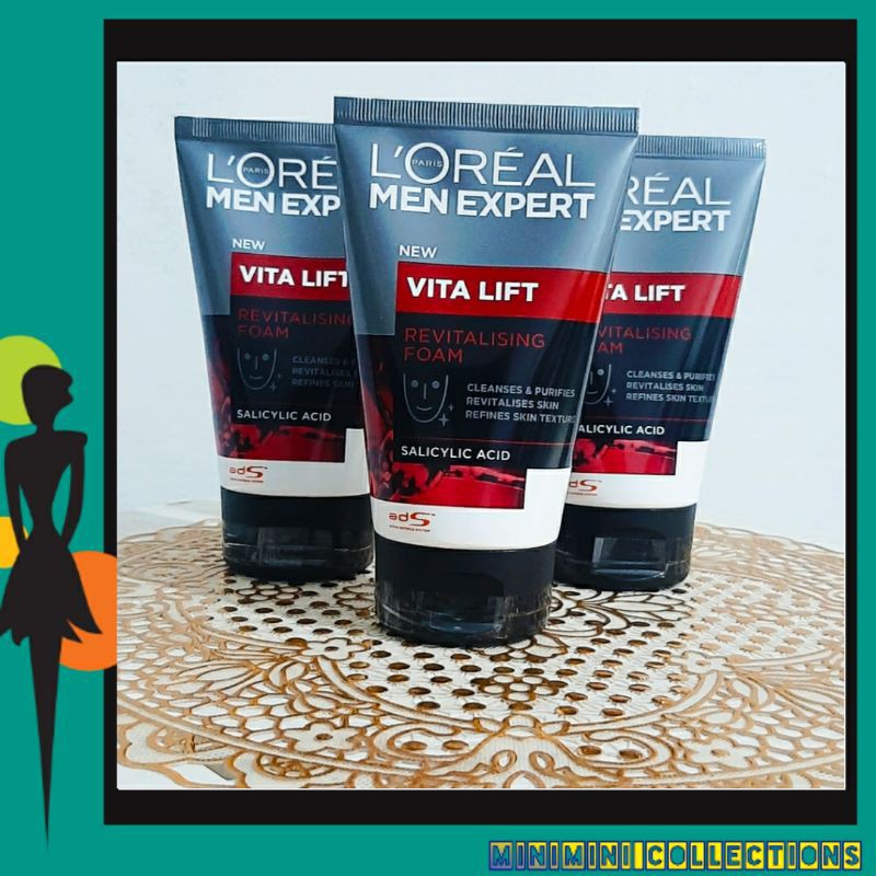 loreal paris men expert vita lift revitalising cleansing foam 100 gram
