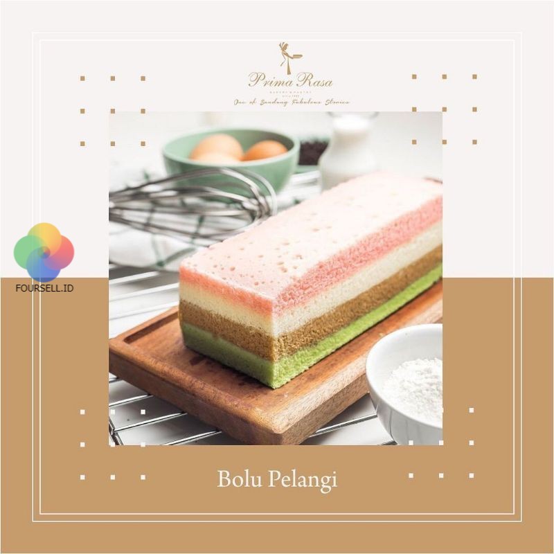 Prima Rasa - Bolu Pelangi Rainbow Cake Primarasa Oleh Oleh Bandung by Asli Ti Bandung