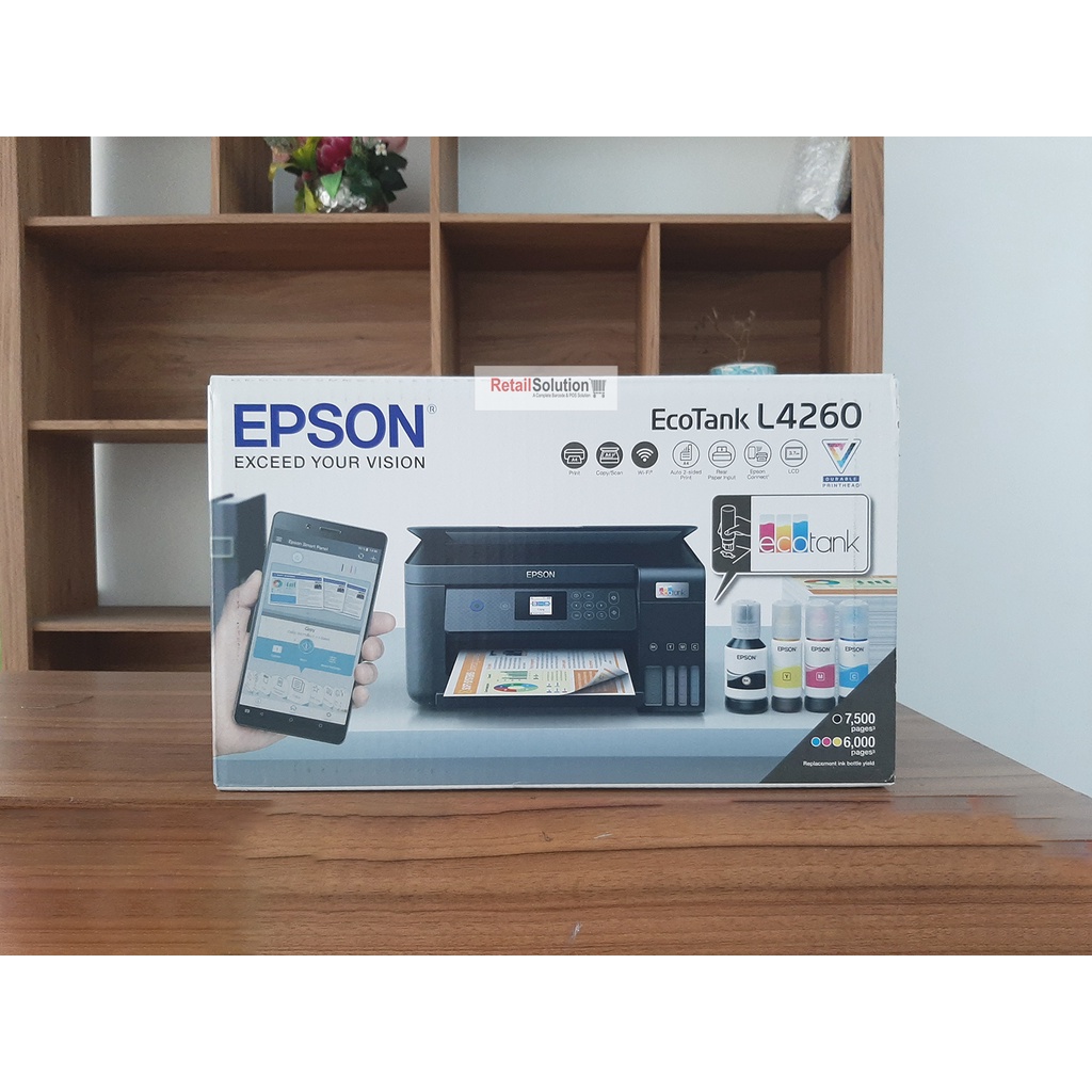 Printer Infus AIO Warna A4 Duplex - Epson L4260 Scanner Copy WiFi