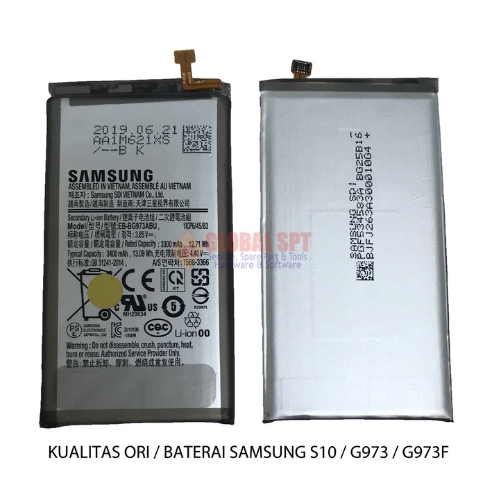 KUALITAS ORI / BATERAI SAMSUNG S10 / BATERE G973 / BATRE G973F