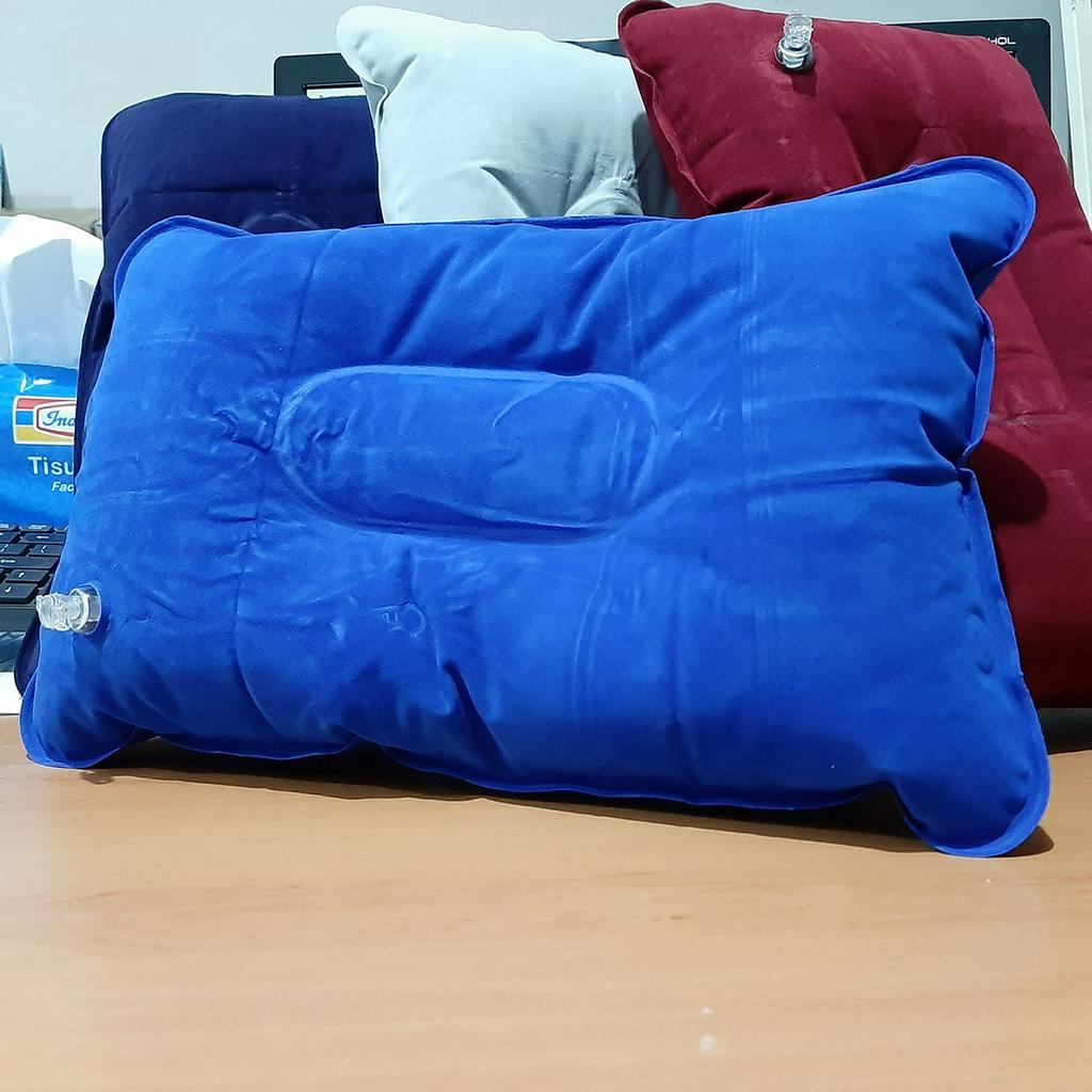 Bantal Kepala Angin Udara Tiup Portable Air Pillow