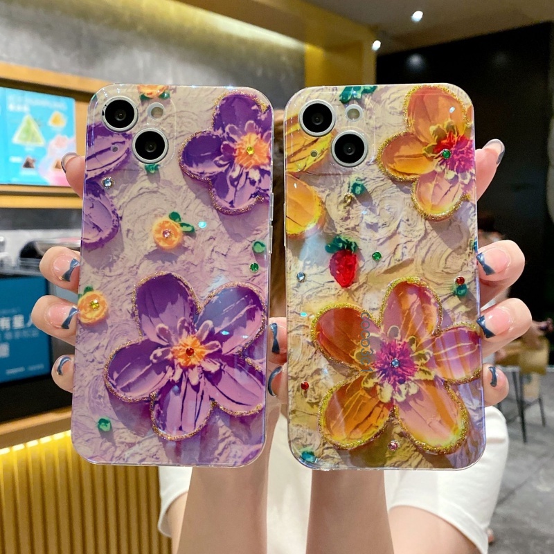 Soft case Motif Bunga Daisy Untuk iphone 13 12 11 Pro Max XS XR 8plus iphone 12pro12pro Max 7 8 Plus X XS XR XSMAX