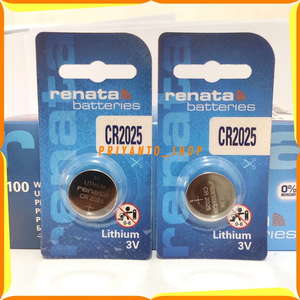 ORIGINAL RENATA CR-2025 CR 2025 3V LITHIUM BATTERY BATERE BATREI