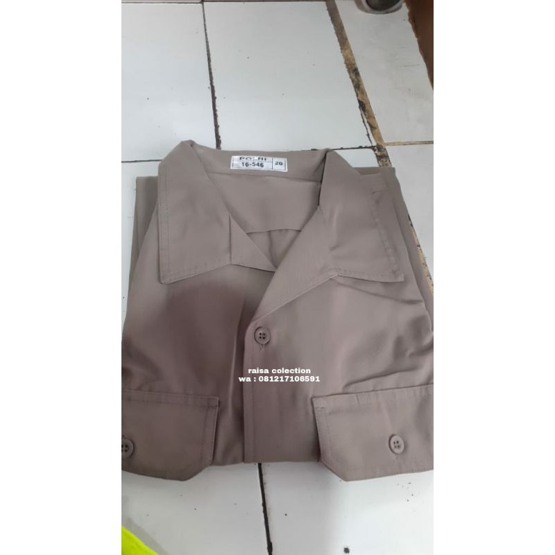 baju pdh jatah polri / baju pdh jatah polisi / baju pembina pramuka / baju satpam