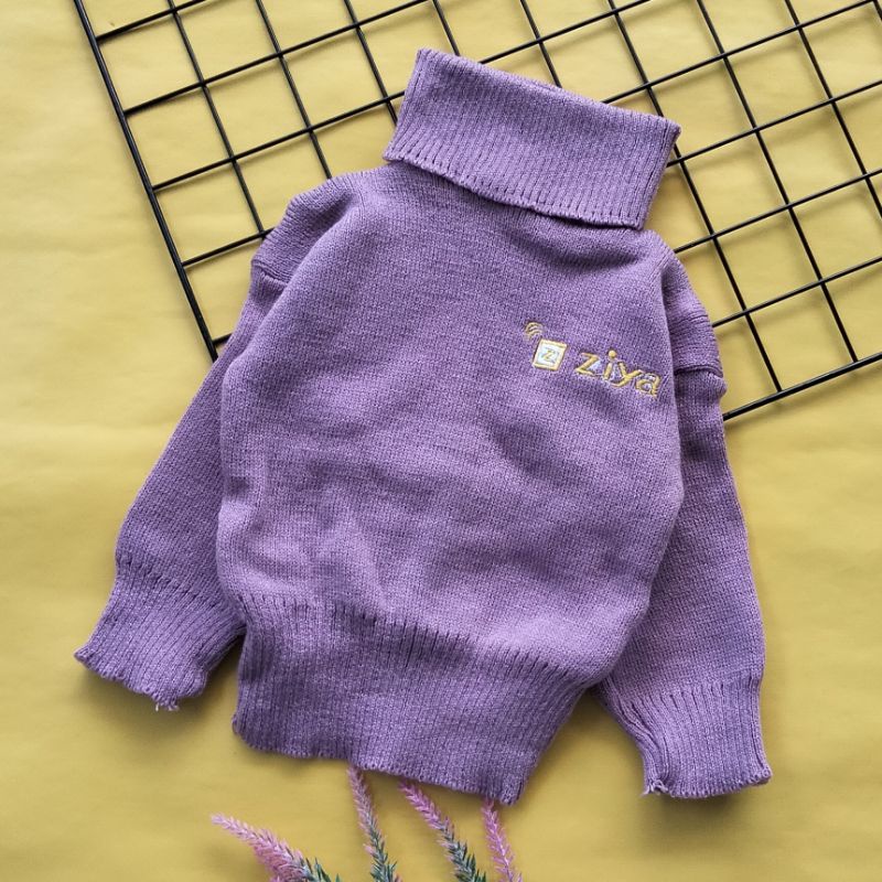 korean style sweater rajut bayi 5-15 bln model turtleneck