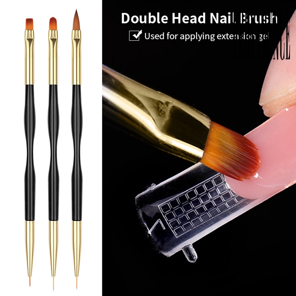 Providence Pen Brush Nail Art Kepala Ganda Gagang Ergonomis Bahan Plastik Ultra Ringan