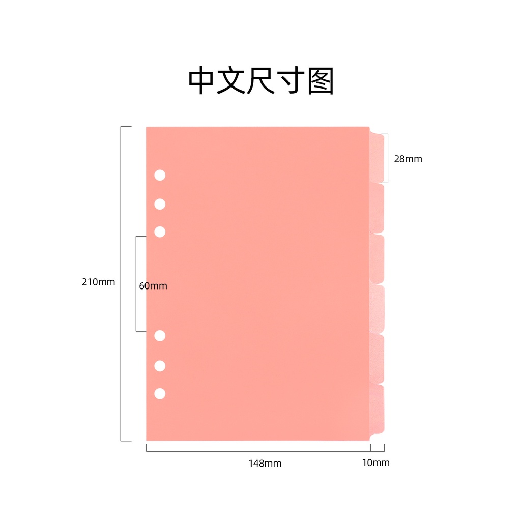 

A5 A6 PEMBATAS BINDER DIVIDER A5 A6 6 RING 20 RING POLOS TEBAL 1 WARNA