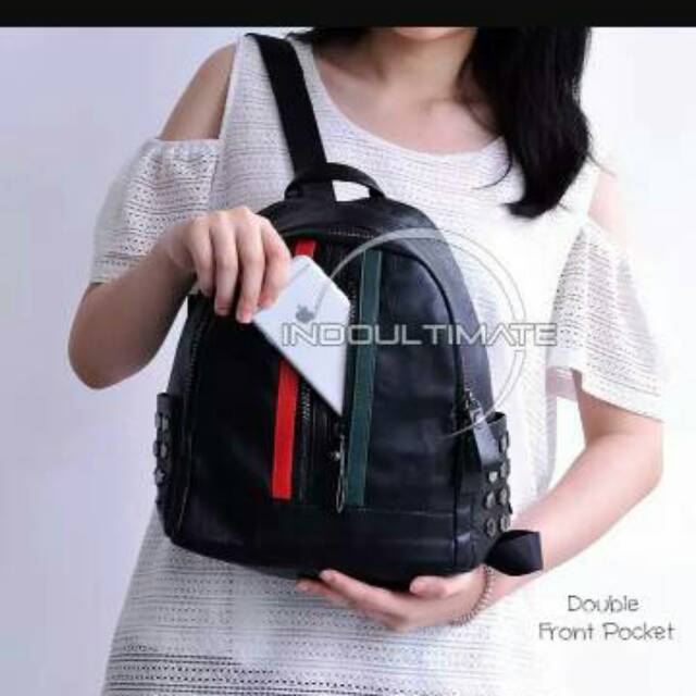 Tas Ransel Wanita IM LF-8091 / Tas Fashion Import / Tas Sekolah Anak / BACKPACK CEWEK IMPORT