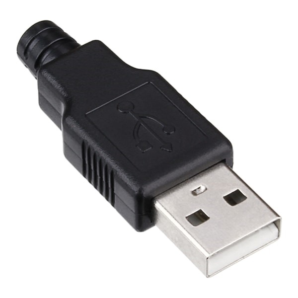 Soket USB Male Plug 4 Pin Konektor Plastik Tipe A