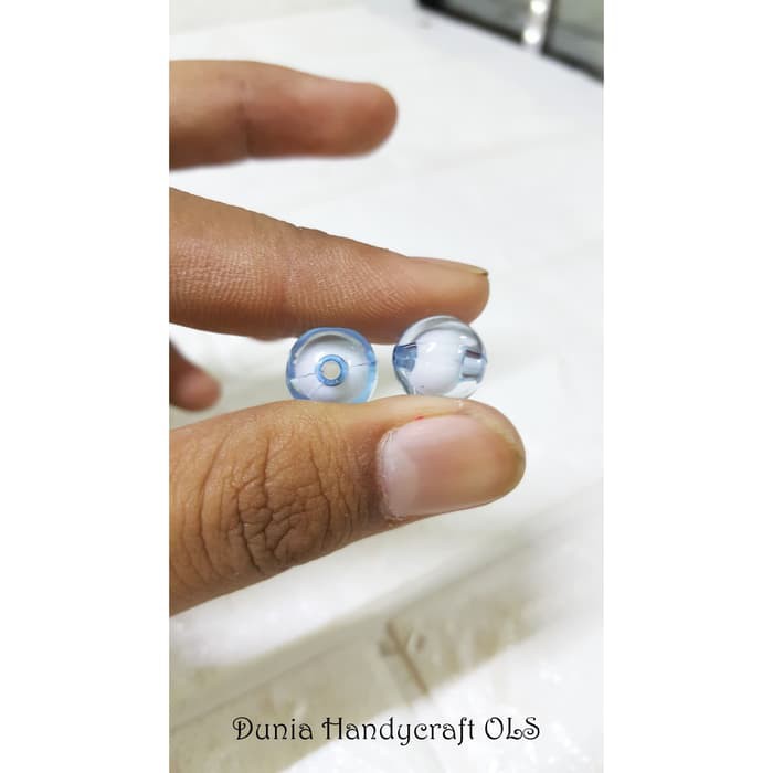 DIY Mote Beads 12 mm Bahan Kerajinan Tangan Anting Bros Kalung