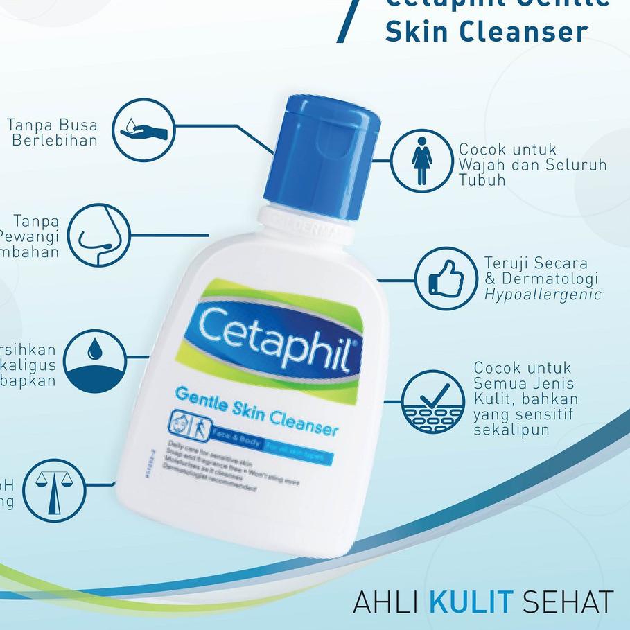 ۩ Cetaphil Gentle Skin Cleanser 59ml 125ml 250ml 500ml / 59 ml 125 ml 250 ml 500 ml sabun cuci muka 