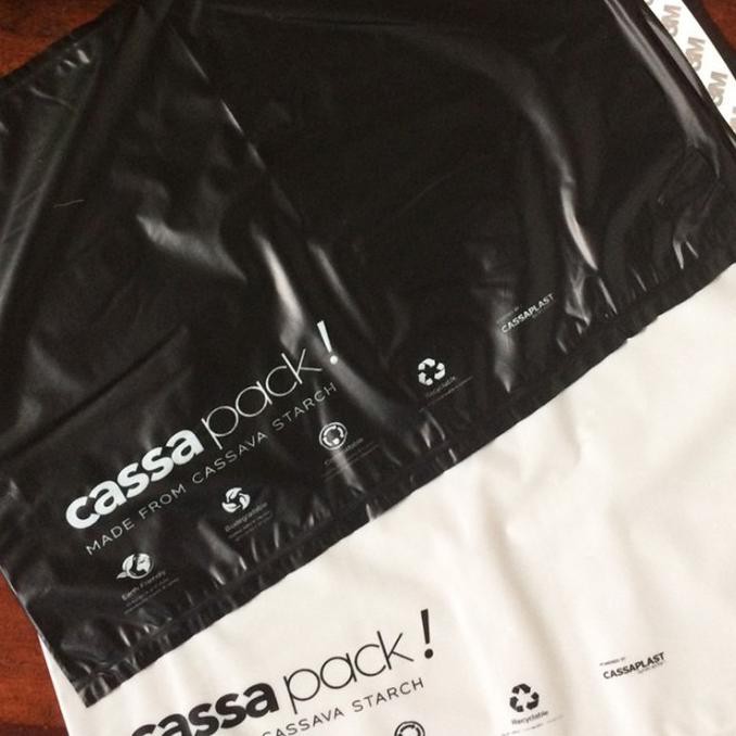 

50pc PolyMailer Singkong Cassava Kantong Plastik Packaging EcoFriendly