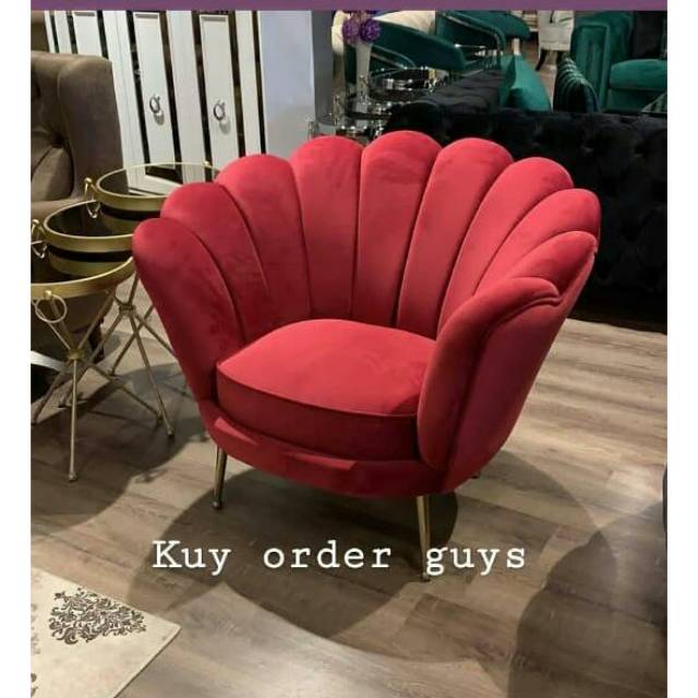 Sofa single sofa unik sofa minimalis kerang