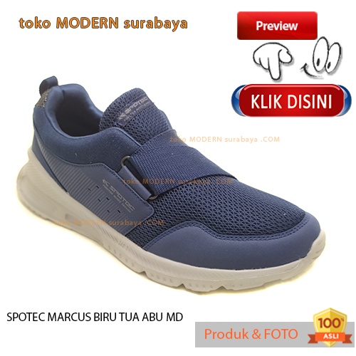 Sepatu pria sekolah casual slip on tanpa tali SPOTEC MARCUS