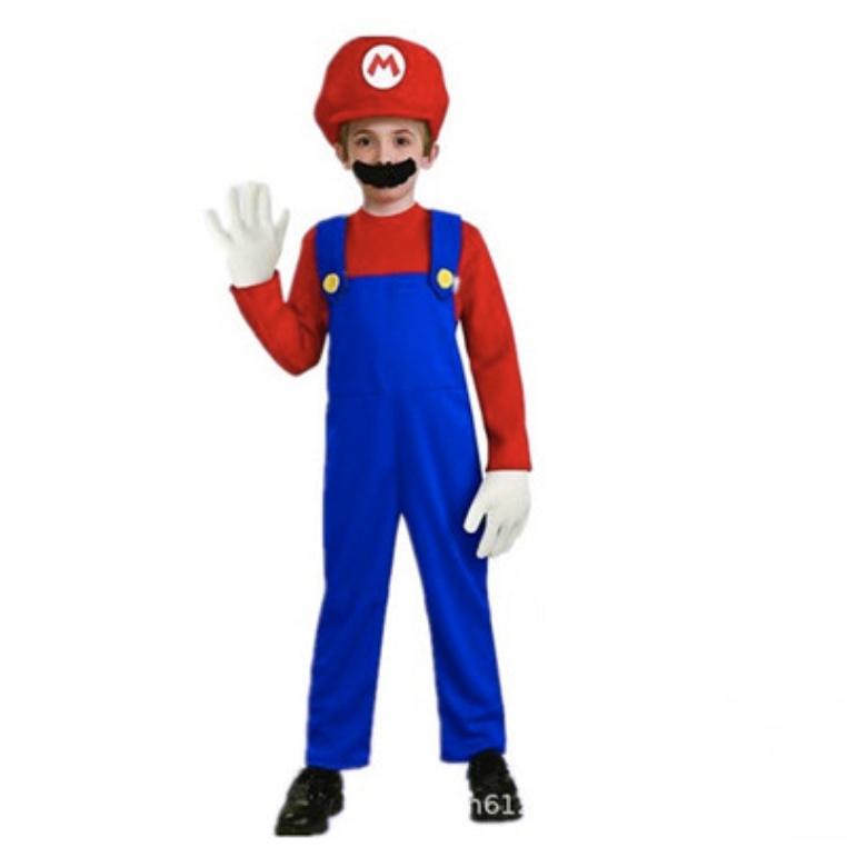 MARIO BROS KOSTUM SUPER MARIO LUIGI COSPLAY ANAK DEWASA MARIO BROS COSTUME