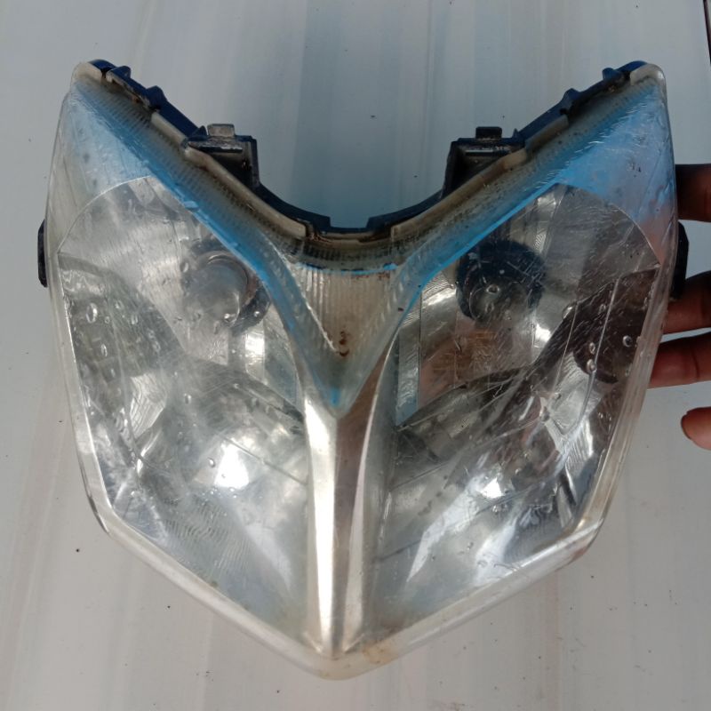 Reflektor Lampu depan Honda Supra X 125 New Batman. Original. Seken bekas copotan motor