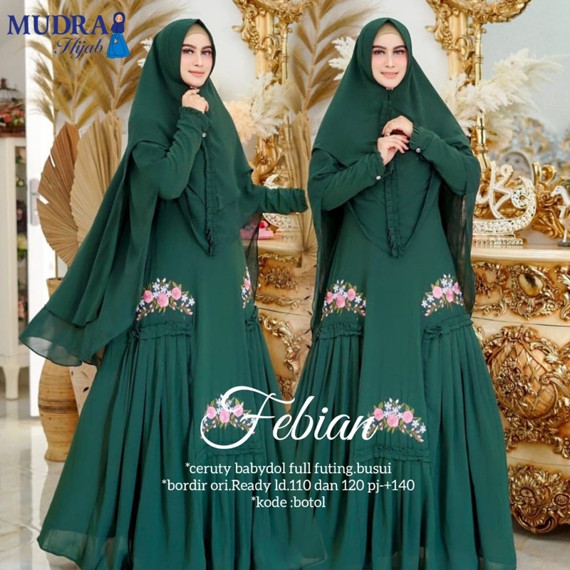 Gamis Syari Cerutty / FEBIAN SYARI BY MUDRA HIJAB