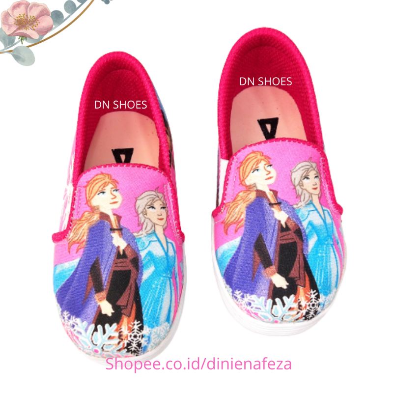 Sepatu Anak Perempuan Karakter Elsa Frzn Pink