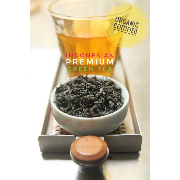 

B062 Organic Cert 100G Indonesian Premium Green Tea - Teh Hijau Specialty g054S