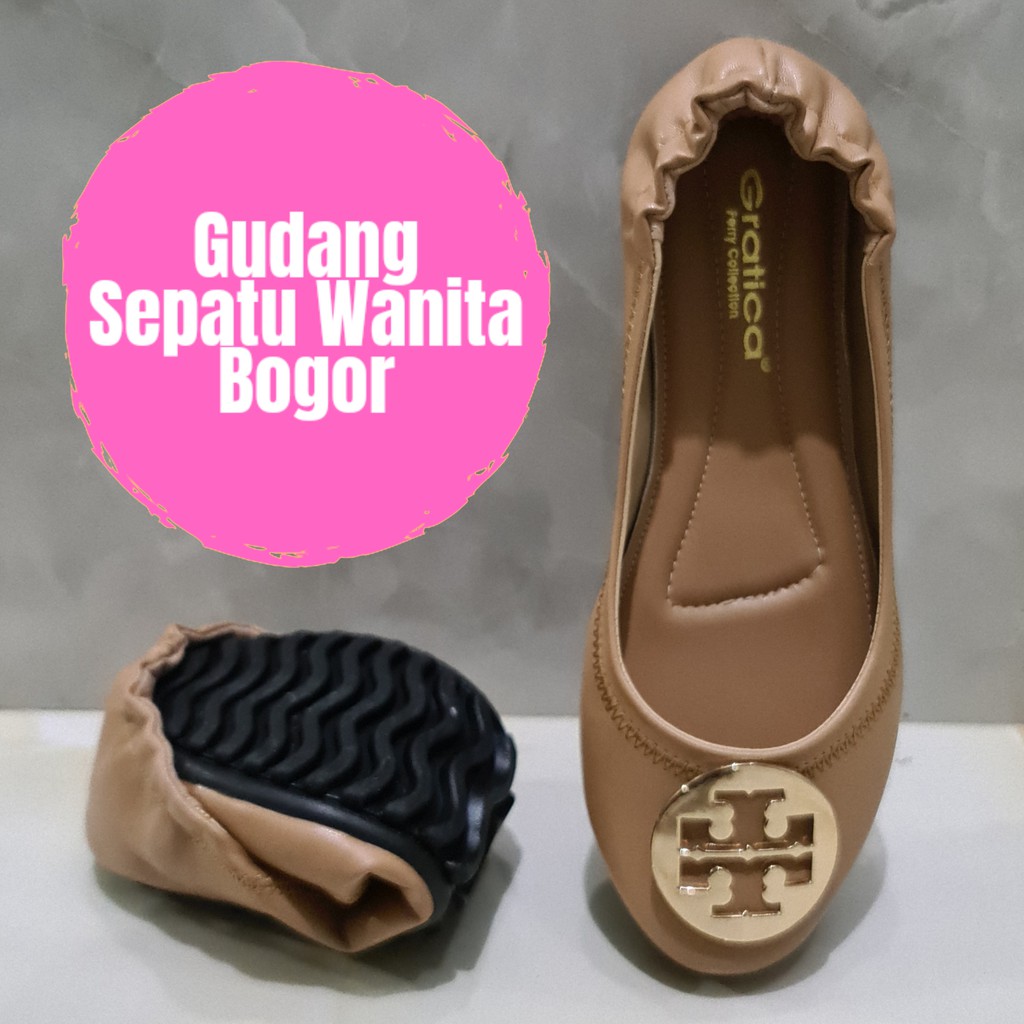 Gratica Sepatu Wanita Flat Shoes Raissa RJ 092-MOCCA