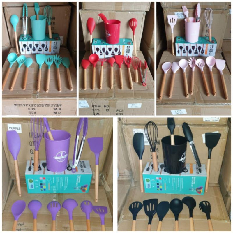 Spatula Silicone Utensil Set 11pcs