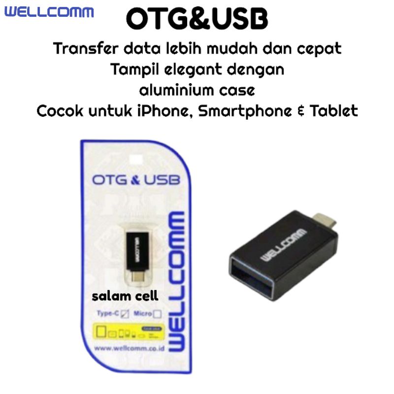 OTG Usb WELLCOMM Cocok Untuk Semua Type HP Original