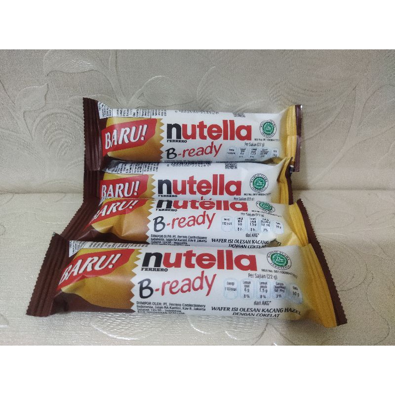 NUTELLA B READY 22 GRAM IMPORT ITALIA / NUTELLA B-READY / COKELAT NUTELLA B READY / COKELAT IMPORT /