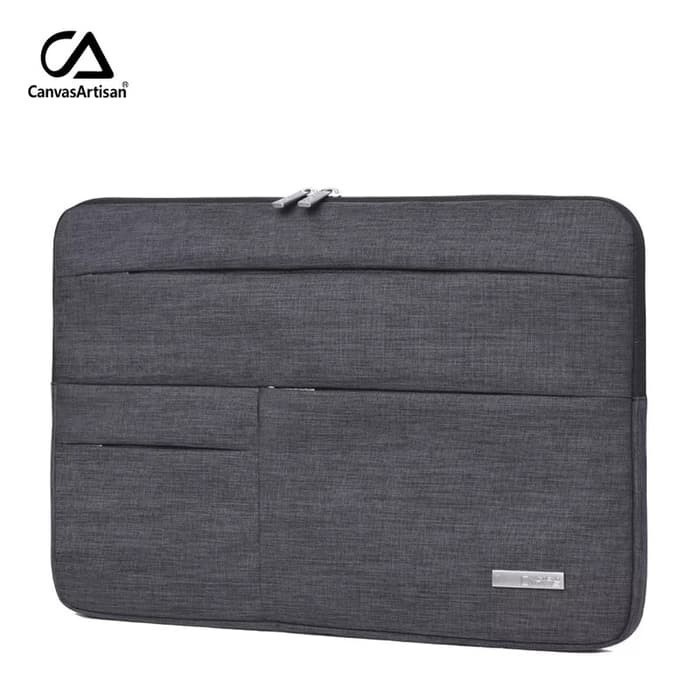 Tas Laptop Canvas Artisan Softcase Sleeve 13 14 inch