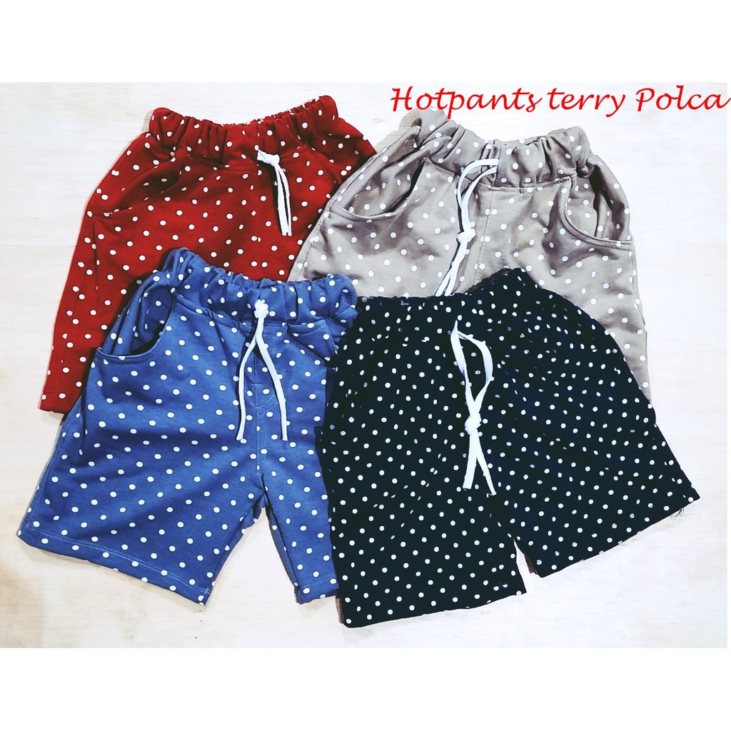 Celana Pendek Anak Polca Baby Terry Short HotPants Anak Murah Celana Pendek Anak