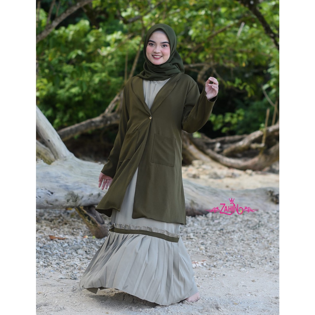 Gamis set outer Rania Erina DHANISA ORI zahin itycrepe mix shakila salur tribal lucu casual DIY estetik korean style