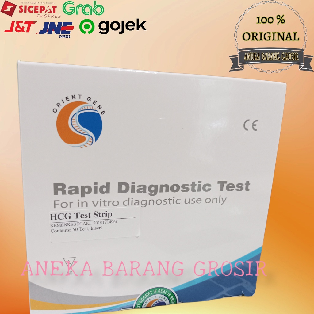 mono / orient gene hcg strip tes hamil - orient hcg